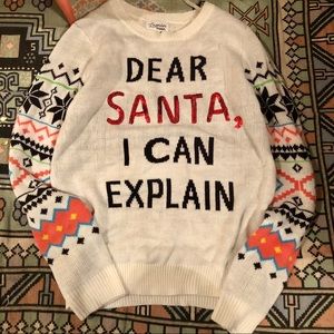 Lavender Moon | Dear Santa I Can Explain Sweater